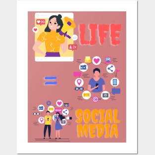 social media Posters and Art